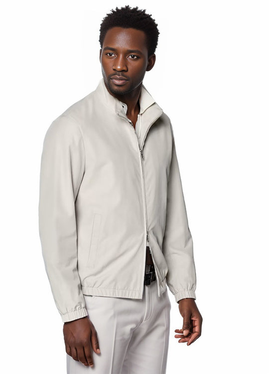 Herren Leichter Windbreaker mit Stehkragen und Zwei-Wege-Reißverschluss Nord Taschen