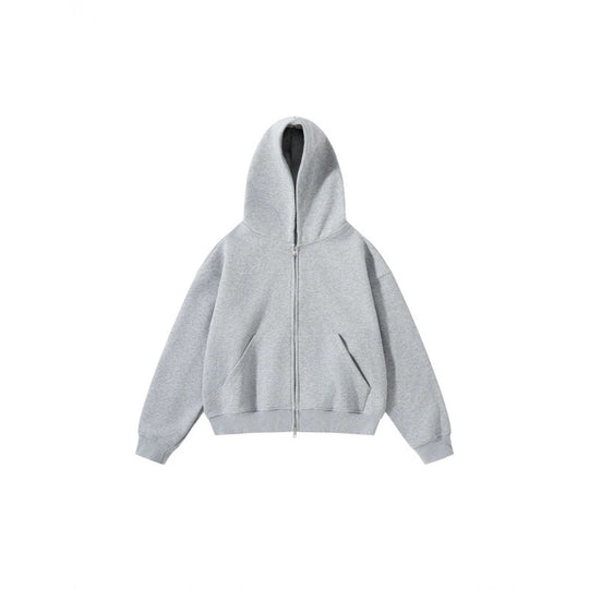 Unisex Oversize Kapuzenjacke mit durchgehendem Reißverschluss und Kängurutaschen aus Baumwoll-Fleece Nord Taschen