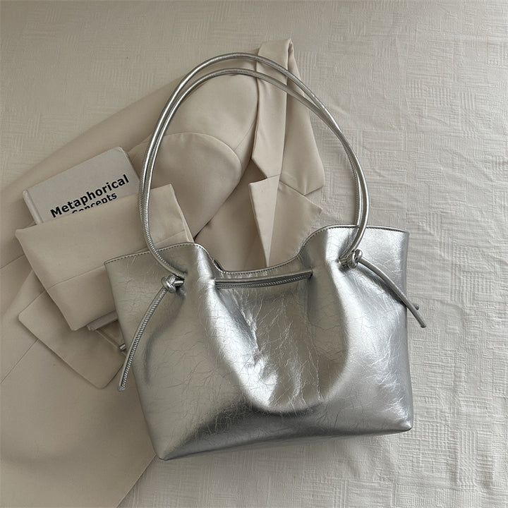 Damen elegante Umhängetasche mit Kordelzug Nord Taschen