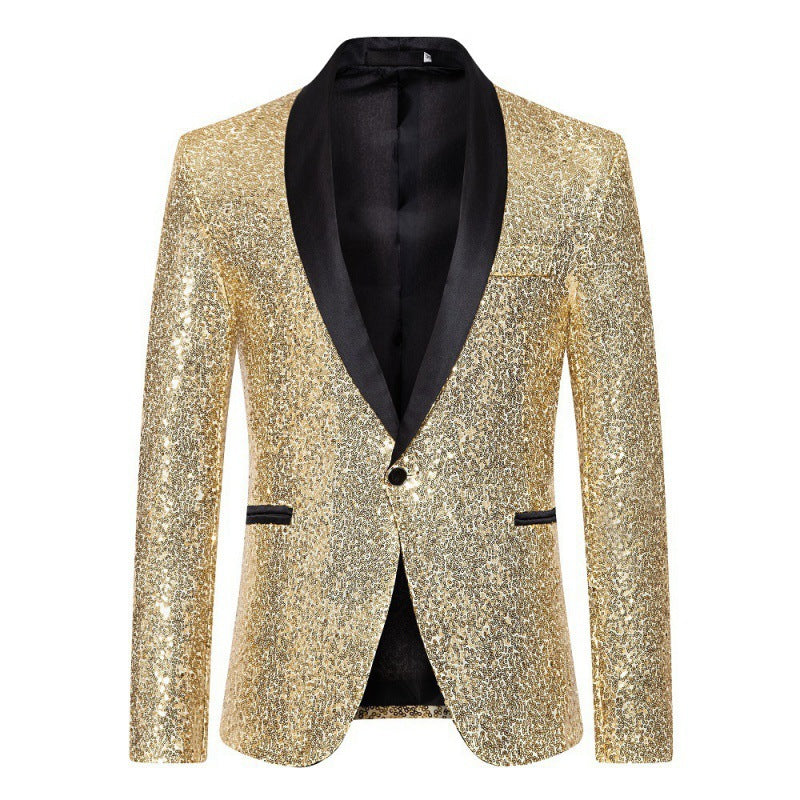 Nord Taschen Herren Pailletten-Blazer mit Schalkragen
