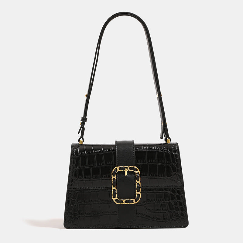 Damen Handtasche mit elegante Kroko-Optik und luxuriösem Kettenverschluss Nord Taschen