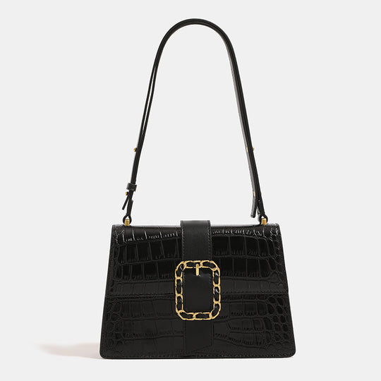Damen Handtasche mit elegante Kroko-Optik und luxuriösem Kettenverschluss Nord Taschen