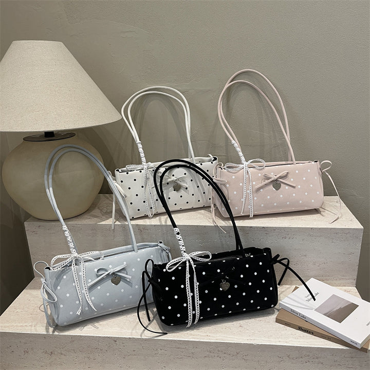 Damenmodische Handtasche mit verspieltem Punktemuster Nord Taschen