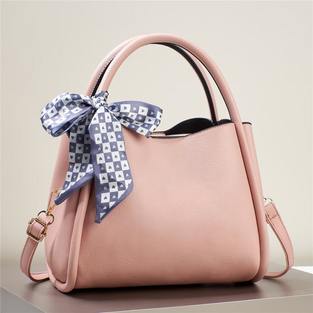 Damen elegante Handtasche mit verspieltem Schleifenakzent Nord Taschen