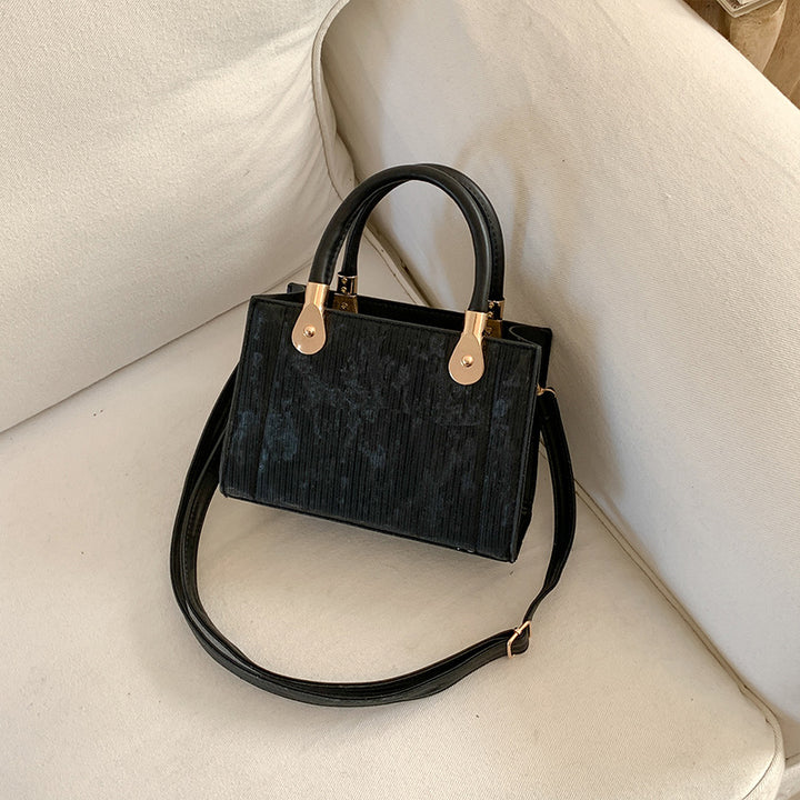 Damen elegante Handtasche mit strukturierter Oberfläche und abnehmbaren Tragegurten Nord Taschen