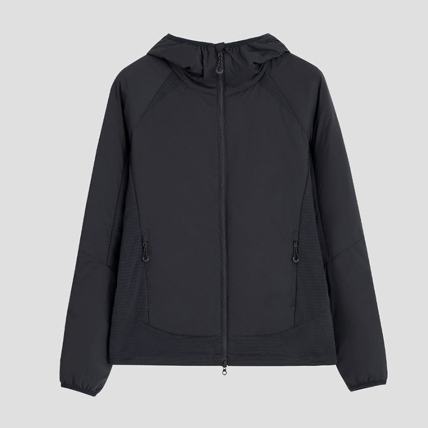 Damen Leichte Wind- und Thermojacke mit Kapuze, gesteppter Innenlage und Zweiwege-Reißverschluss Nord Taschen