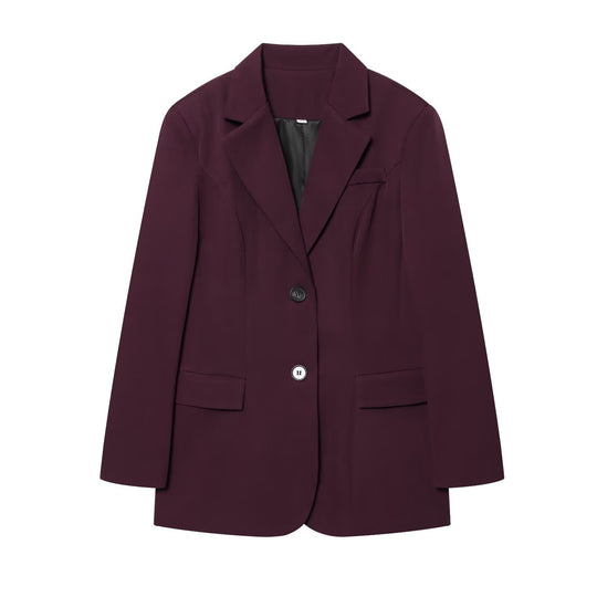 Damen eleganter Longline-Blazer mit taillierten Abnähern und Pattentaschen Nord Taschen