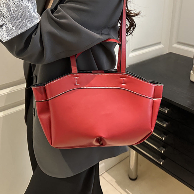 Damen Tragetasche aus hochwertigem Kunstleder mit funktionalen Innenfächern Nord Taschen