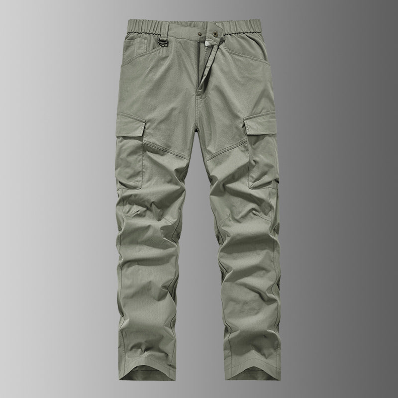 Herren Outdoor-Cargohose mit elastischem Bund, vorgeformten Knien und Multifunktions-Taschen Nord Taschen