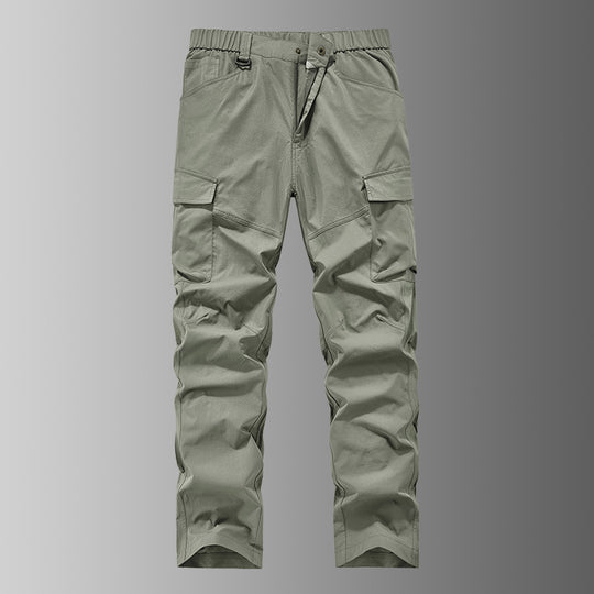 Herren Outdoor-Cargohose mit elastischem Bund, vorgeformten Knien und Multifunktions-Taschen Nord Taschen