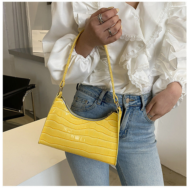 Damen elegante Umhängetasche im trendigen Krokodil-Look Nord Taschen