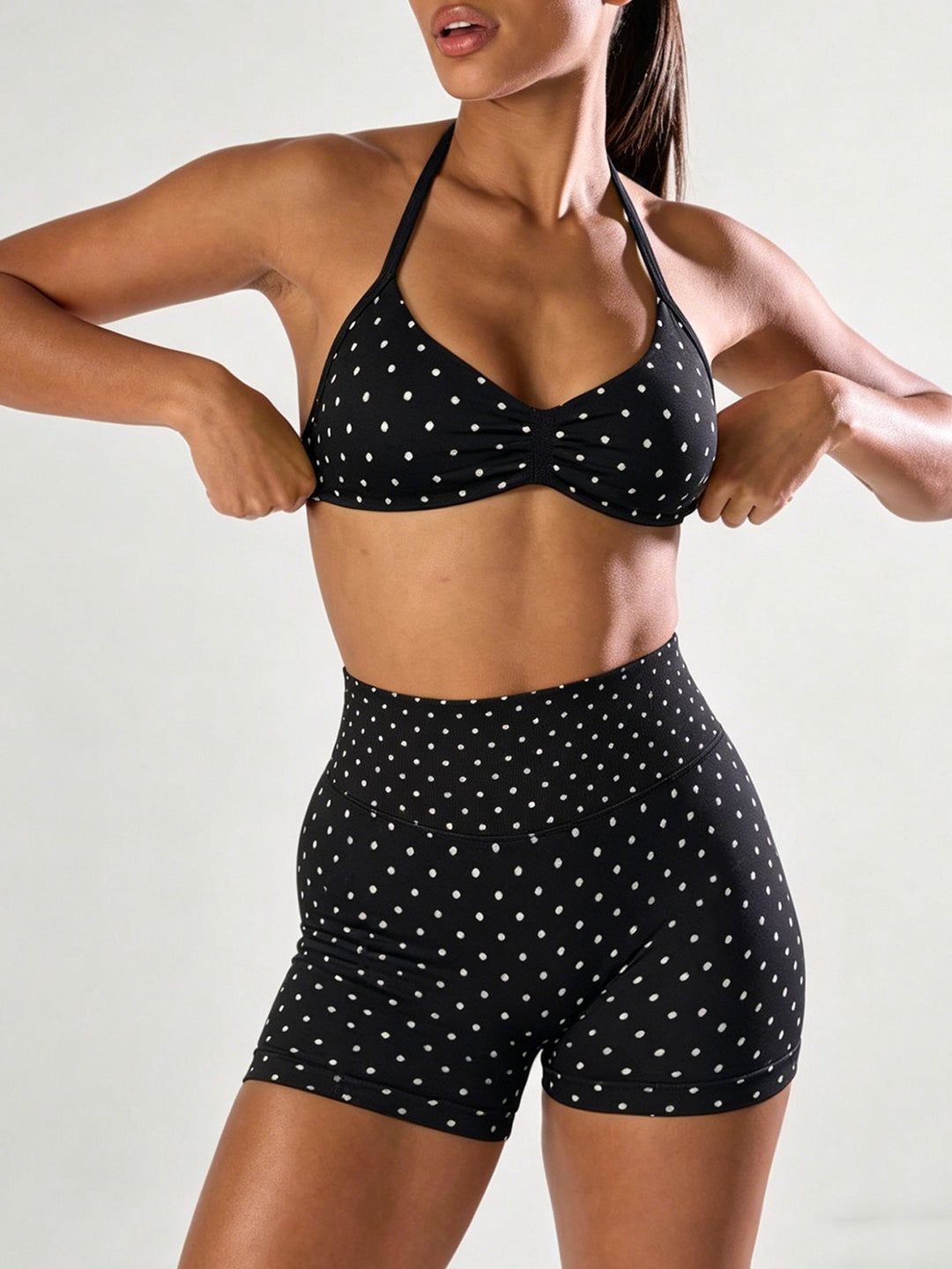 Damen Sportliches Bikini-Set mit hochelastischem Material und verstellbaren Trägern