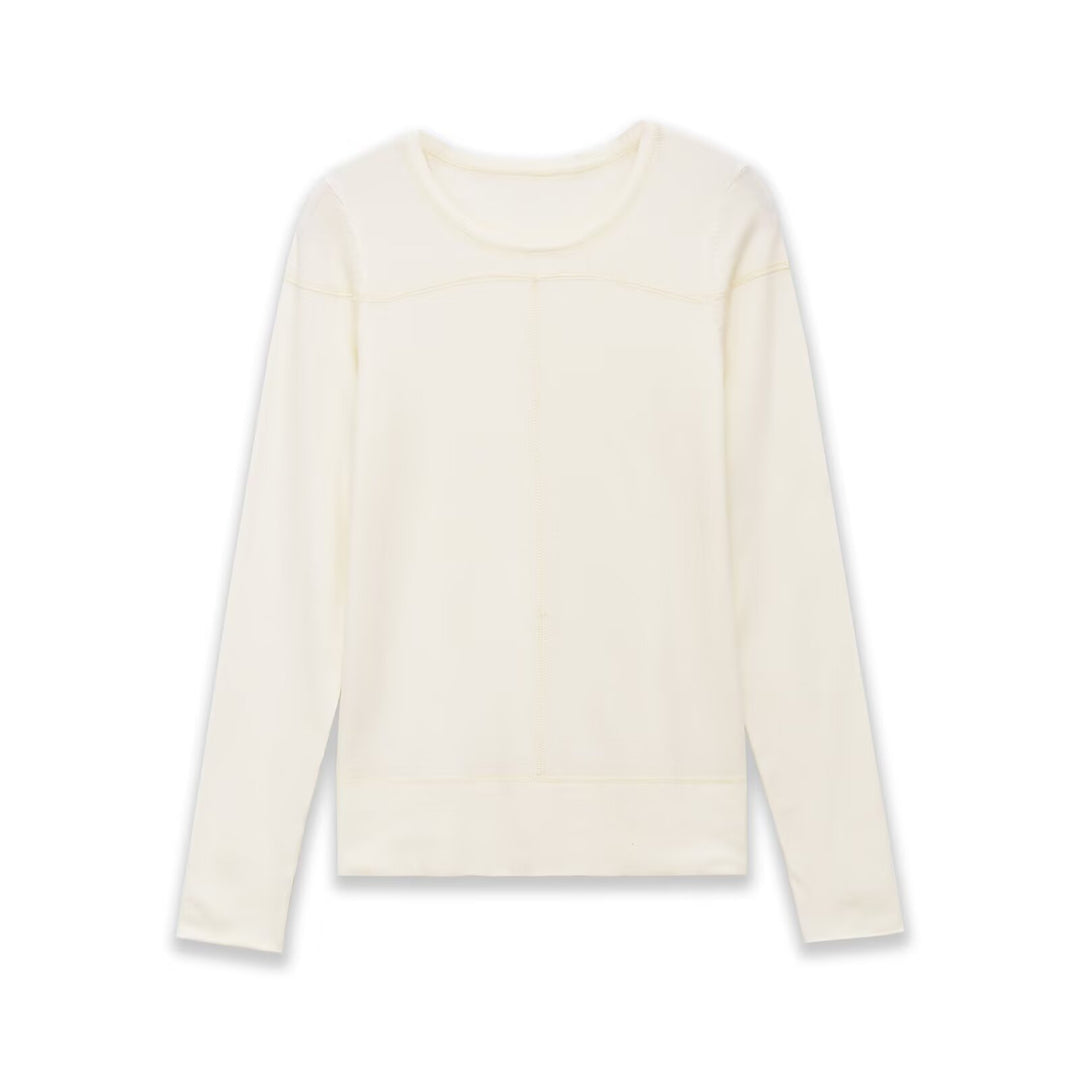 Damen Leichter Feinstrickpullover mit Rundhalsausschnitt und dekorativen Nahtdetails Nord Taschen