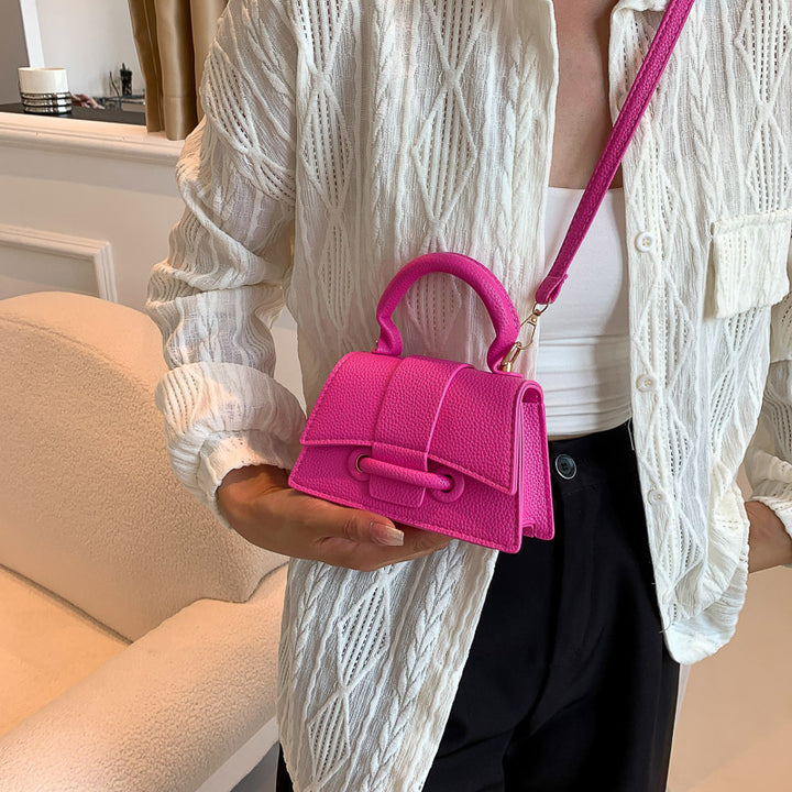Damen Mini-Handtasche mit strukturiertem Leder und stilvollem Verschluss Nord Taschen