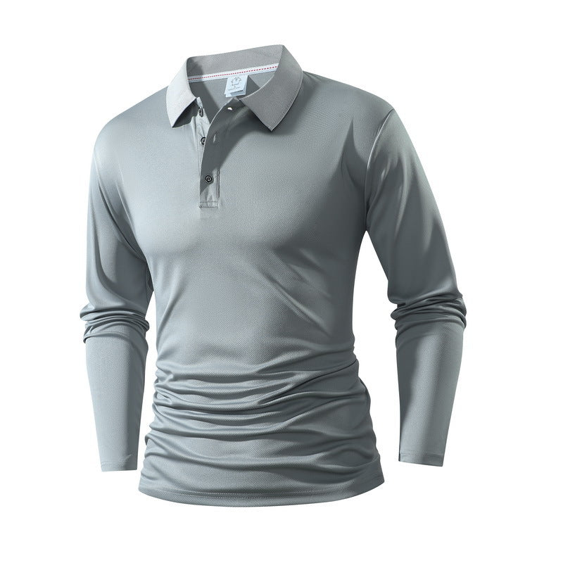 Herren Langarm Poloshirt Nord Taschen