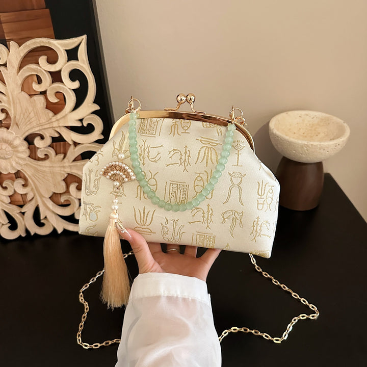 Damen elegante Clutch mit einzigartigem Anhänger Nord Taschen