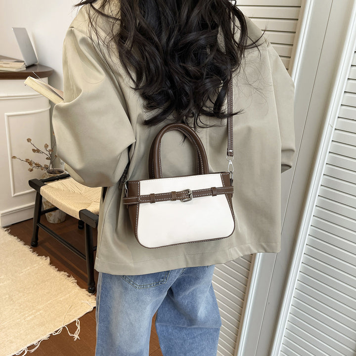 Damen elegante Mini-Handtasche mit doppeltem Tragegriff und abnehmbarer Schulterkette Nord Taschen