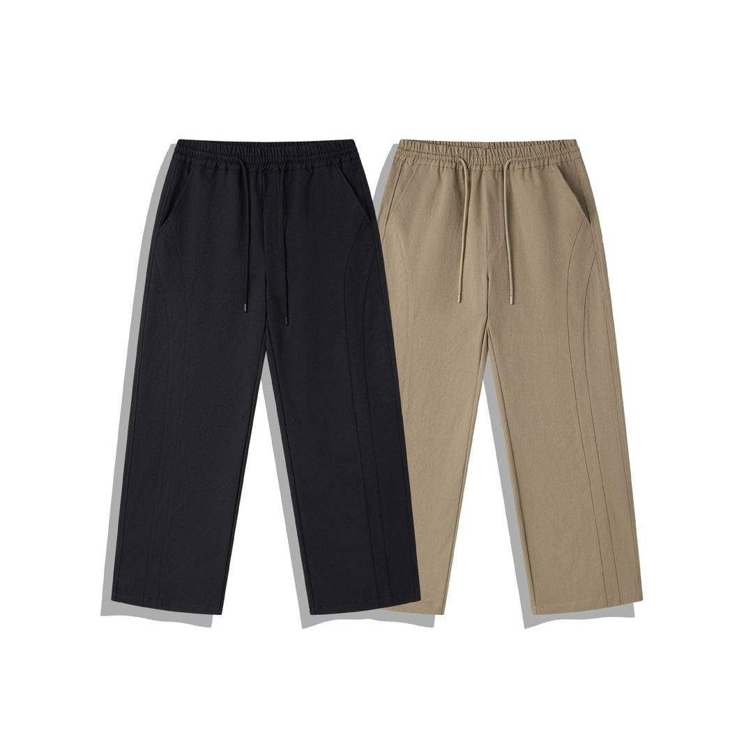 Damen Cropped-Hose im Relaxed-Fit mit Elastikbund, Tunnelzug und Ziersteppungen Nord Taschen
