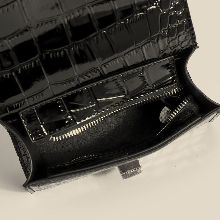 Damen Umhängetasche im eleganten Kroko-Look mit strukturiertem Design Nord Taschen