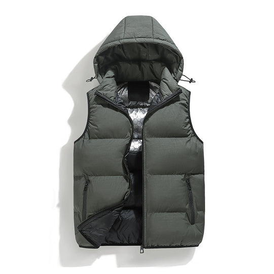 Damen Wattierte Kapuzenweste Nord Taschen