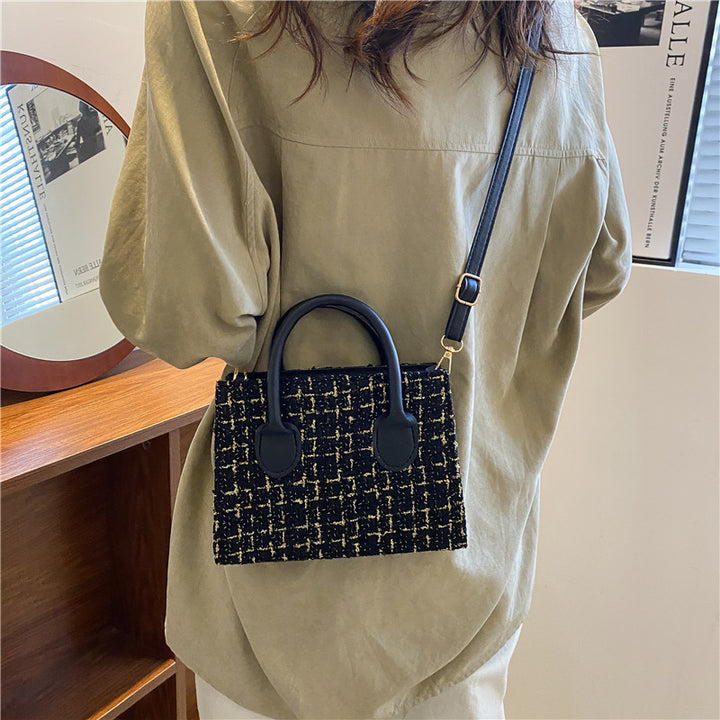 Damen elegante Tweed-Handtasche Nord Taschen