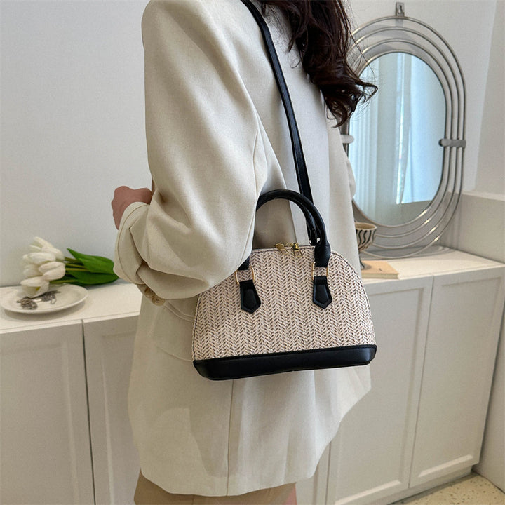 Damen elegante Handtasche im verspielten Flecht-Design Nord Taschen