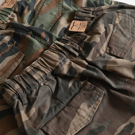 Herren Cargohose im Military-Look mit Mehrfachtaschen und geradem Schnitt Nord Taschen