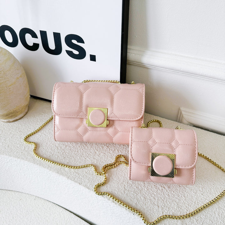 Damen elegante Handgelenktasche mit abgestimmtem Mini-Portemonnaie Nord Taschen