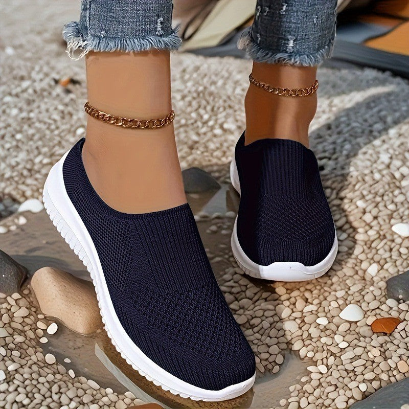 Damen bequeme und atmungsaktive Slip-On Sneaker