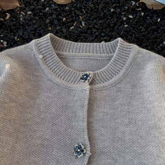 Unisex Kuscheliger melierter Feinstrick-Pullover mit Raglanärmeln und geripptem Rundhals Nord Taschen