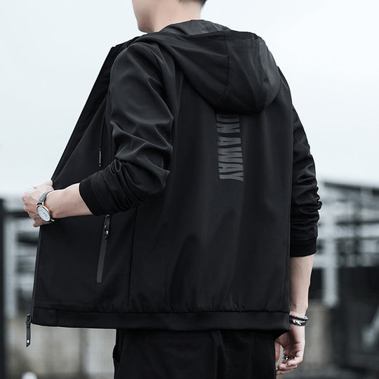 Herren Urbaner Softshell-Hoodie mit getapten Nähten, verstellbarer Kapuze und Zipper-Taschen Nord Taschen