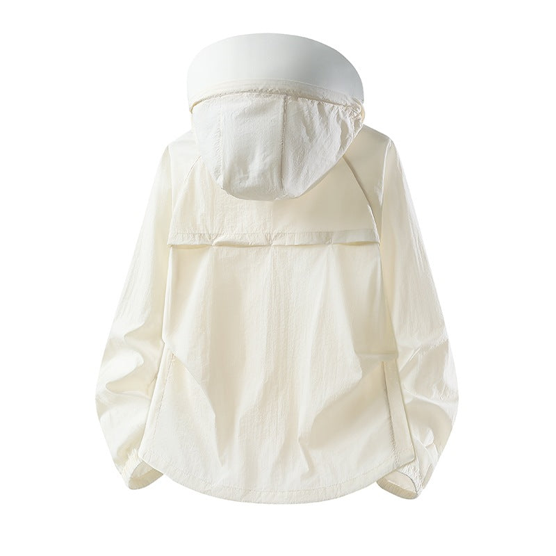 Damen Leichte winddichte Kapuzen‑Übergangsjacke mit verstellbarer Kapuze, Zwei‑Wege‑Reißverschluss & praktischen Klappentaschen Nord Taschen
