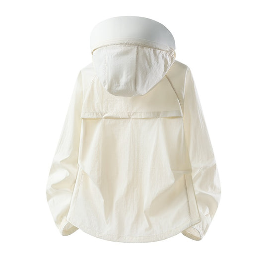 Damen Leichte winddichte Kapuzen‑Übergangsjacke mit verstellbarer Kapuze, Zwei‑Wege‑Reißverschluss & praktischen Klappentaschen Nord Taschen