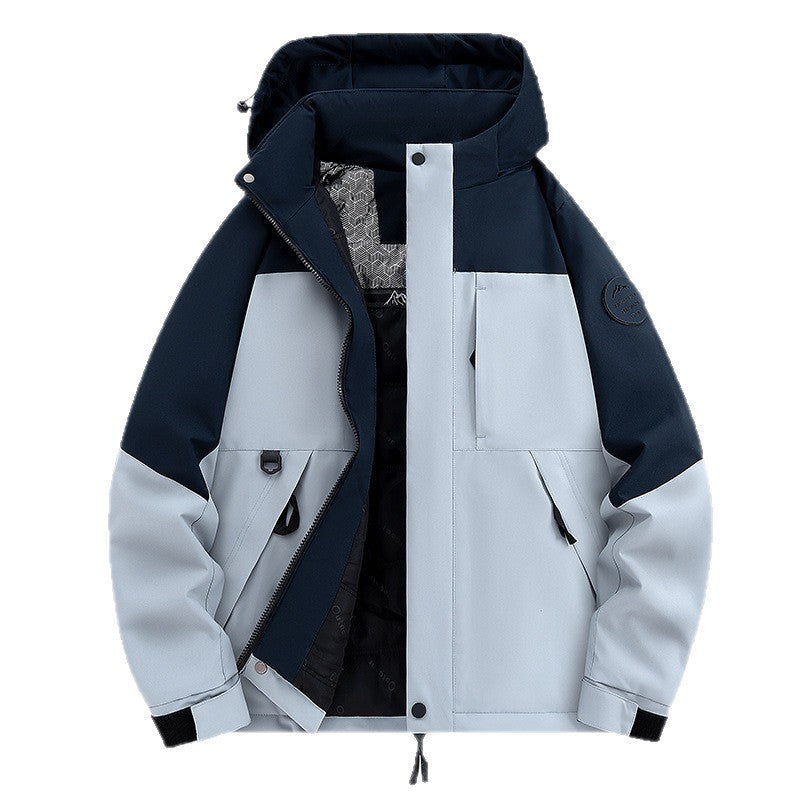Herren Wasserdichte und atmungsaktive Softshell-Outdoorjacke Nord Taschen