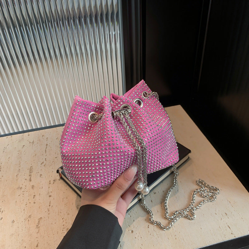 Damen elegante Beuteltasche mit glänzenden Strassdetails Nord Taschen