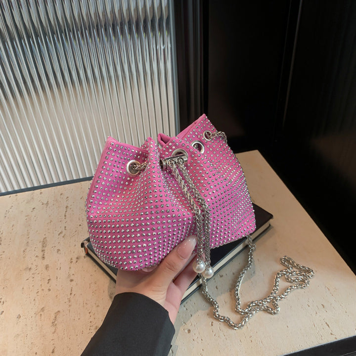 Damen elegante Beuteltasche mit glänzenden Strassdetails Nord Taschen
