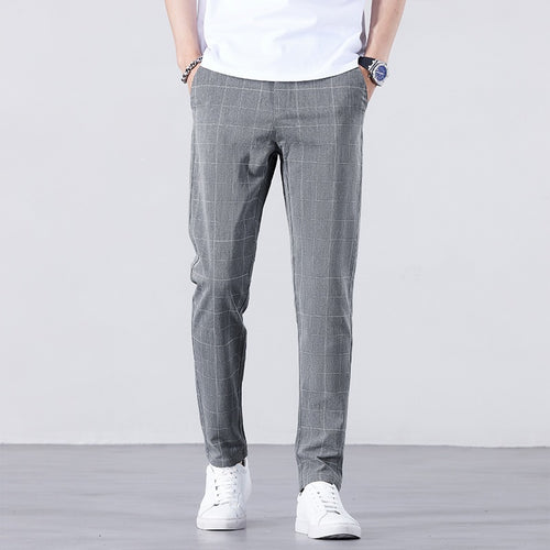 Herren Stylische Karohose Nord Taschen