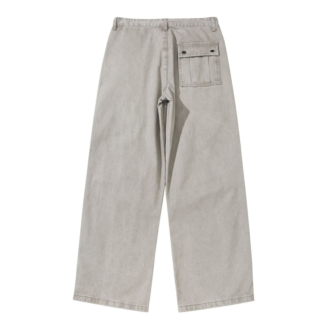 Damen Weite Cropped-Cargohose mit Kniepaneelen und aufgesetzten Taschen Nord Taschen