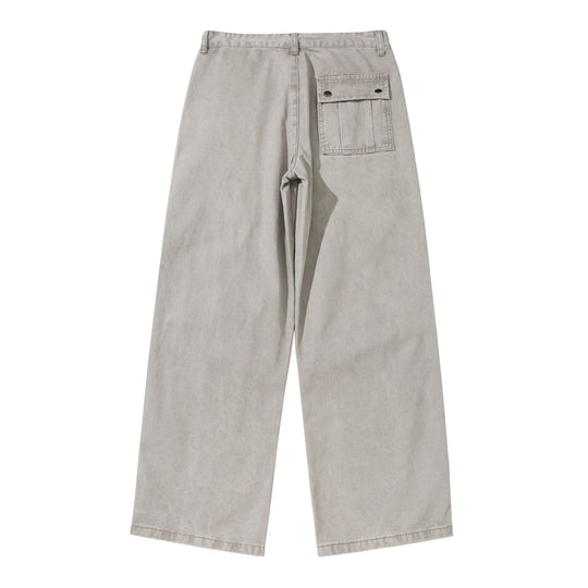 Damen Weite Cropped-Cargohose mit Kniepaneelen und aufgesetzten Taschen Nord Taschen