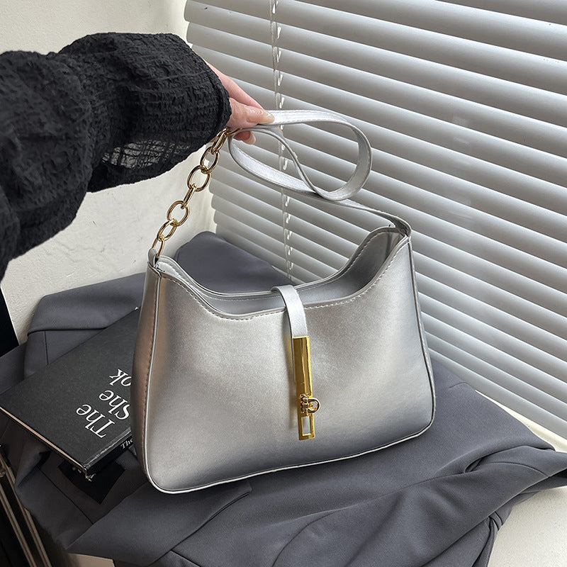 Damen Hobo-Tasche mit strukturiertem Design und schickem goldenen Verschluss Nord Taschen