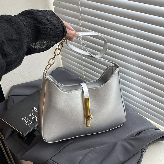 Damen Hobo-Tasche mit strukturiertem Design und schickem goldenen Verschluss Nord Taschen