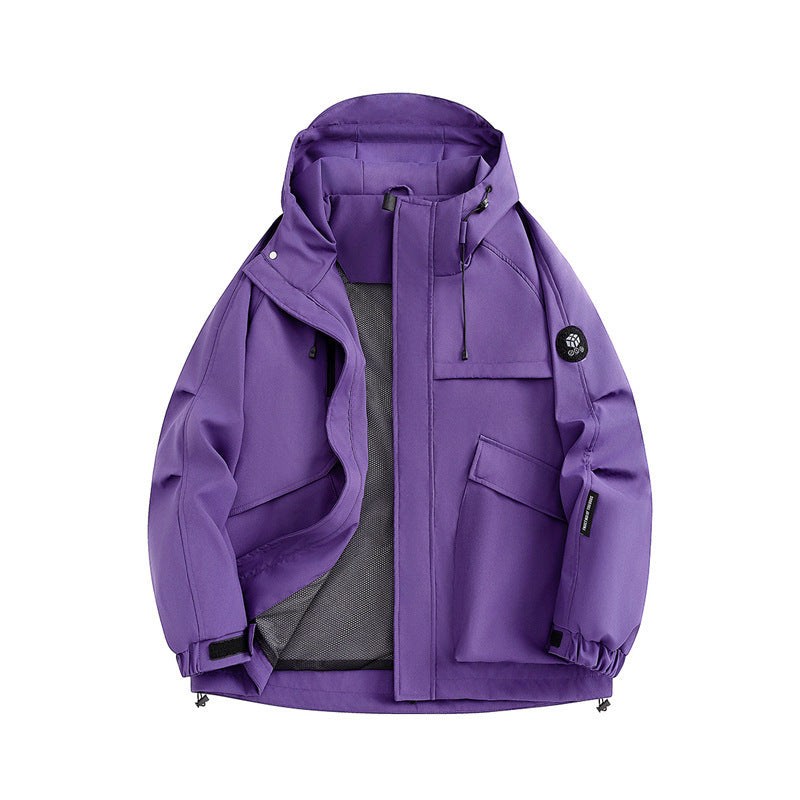 Herren Technische Softshell-Utilityjacke mit Kapuze, Mesh-Futter & Multifunktionstaschen Nord Taschen