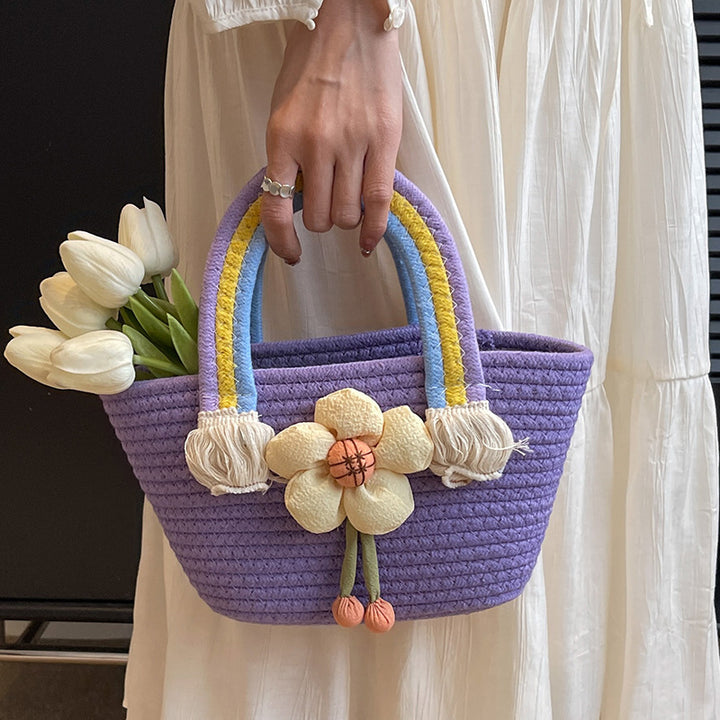 Damen Blumenstoff Einkaufstasche Nord Taschen