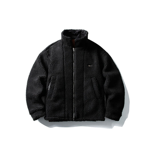 Herren Kurz geschnittener Isolations‑Blouson mit Sherpa‑Kragen und Klappentaschen Nord Taschen