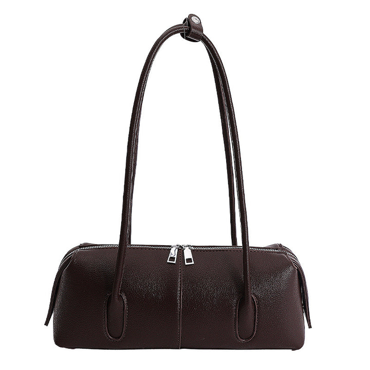 Damen elegante Umhängetasche mit doppeltem Reißverschluss und praktischen Details Nord Taschen