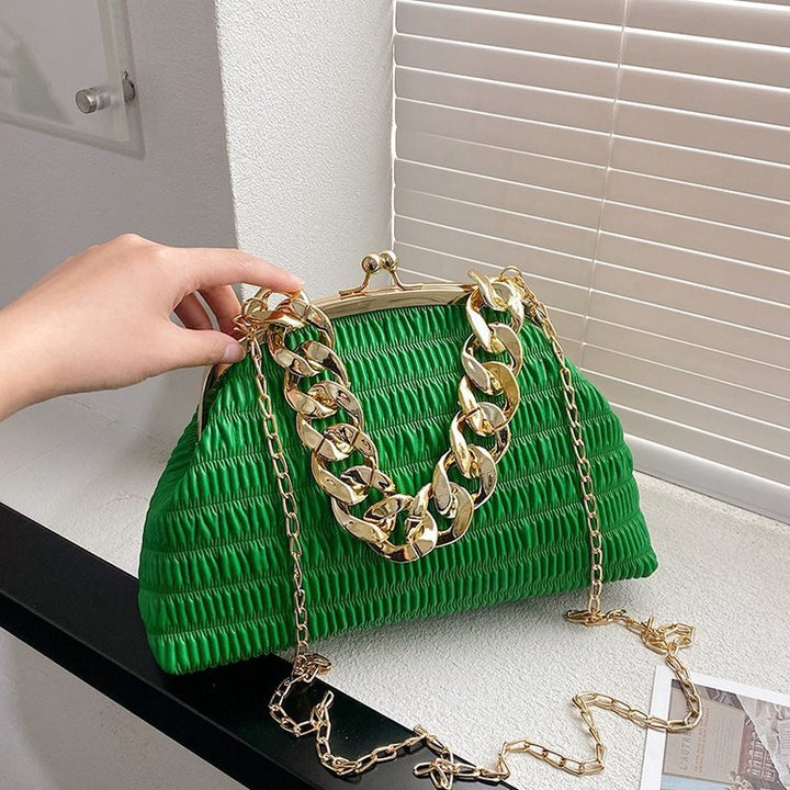 Damen modische Clutch mit kreativem Kettenakzent Nord Taschen