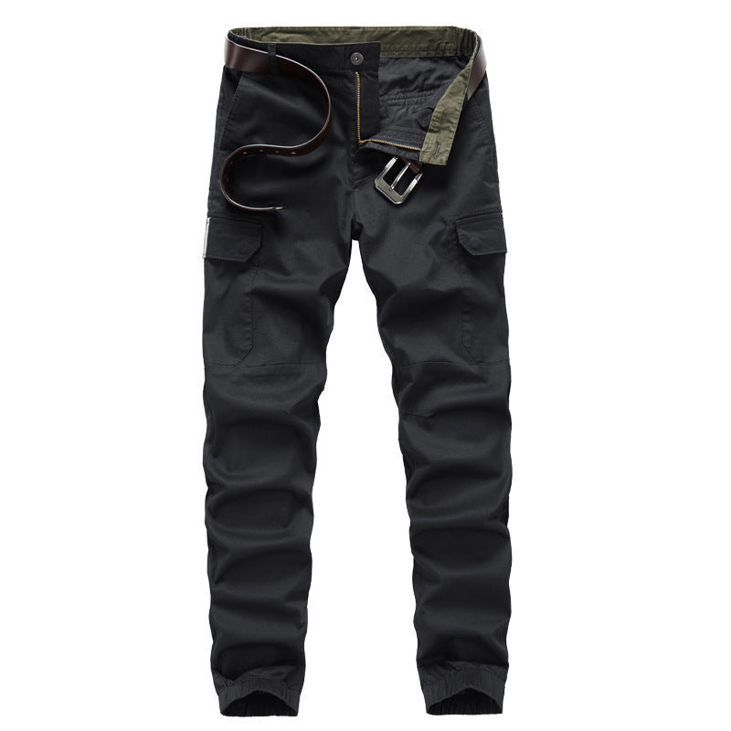 Herren Cargo-Joggerhose mit Gummbündchen, Knieeinsatz und Mehrfach-Taschen Nord Taschen
