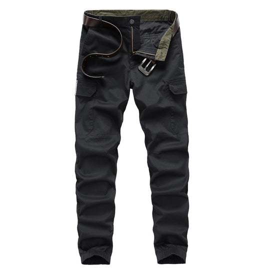Herren Cargo-Joggerhose mit Gummbündchen, Knieeinsatz und Mehrfach-Taschen Nord Taschen