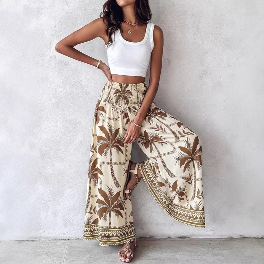 Damen Weit geschnittene Sommer-Hose Nord Taschen