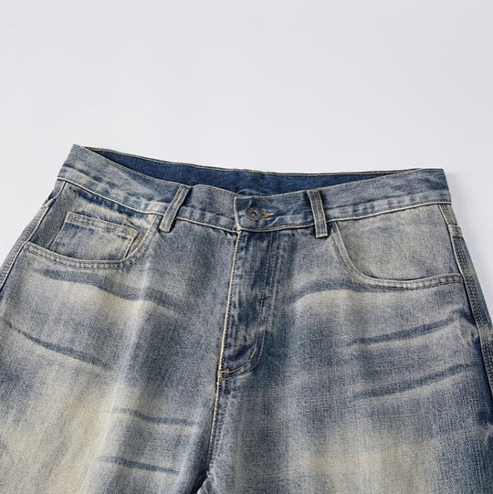 Damen Weit geschnittene Vintage Denim-Jeans Nord Taschen